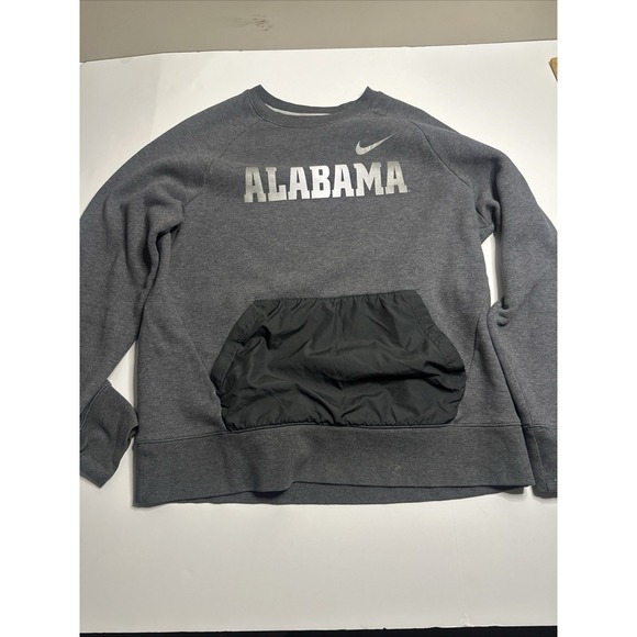 Alabama‎ Nike Pullover Sweatshirt Grey Men's Large Pouch Pocket - Picture 2 of 4
